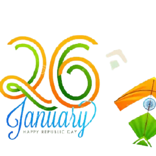😀 26 January HAPPY REPUBLIC DAY Fête de la République, Inde, 26 janvier, Fête de la République indienne, Cerf-volant, Célébration telegram sticker