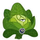 😊 chou, légume, oeil, autocollant, plante, nourriture telegram sticker