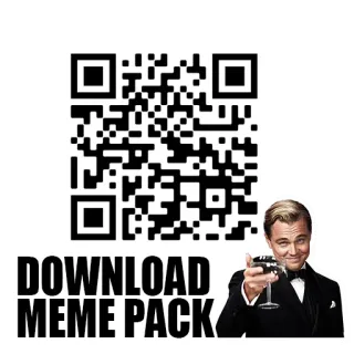 🔔 Leonardo DiCaprio DOWNLOAD MEME PACK มีม, แพ็ก, ดาวน์โหลด, DiCaprio, ตลก, QR Code telegram sticker