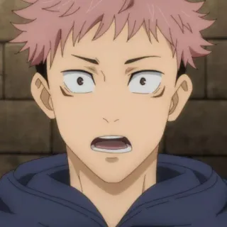 🍂 Yuji Itadori Jujutsu Kaisen Anime, Manga, Jujutsu Kaisen, Yuji Itadori, Schockiert, Anime Charakter whatsapp sticker