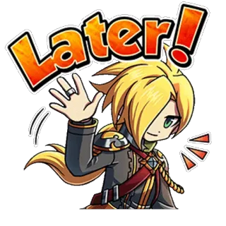 👬 Later! hoạt hình, chào hỏi, tạm biệt, vẫy tay, hoạt họa, nhân vật telegram sticker