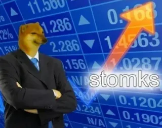 📈 Cheems Doge stomks telegram sticker