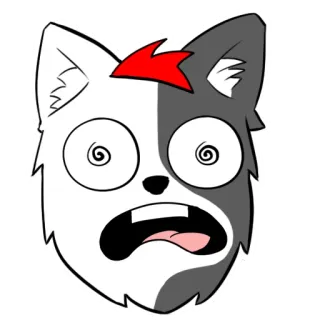 ➿ Мультфильм, Животное, В шоке, Беда telegram sticker