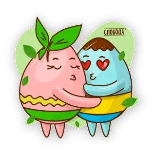 Easter eggs @stickersb2b telegram stickers