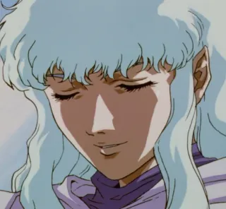 😌 Griffith Berserk anime, manga, character, fantasy, sword telegram sticker