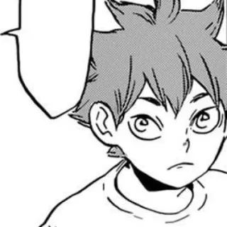 😕 Shoyo Hinata Haikyuu!! 애니메이션, 만화, 하이큐!!, 히나타 쇼요, 캐릭터, 배구 telegram sticker