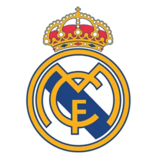 ⚪️ real madrid, club de fútbol, deportes, logo, corona, fútbol telegram sticker