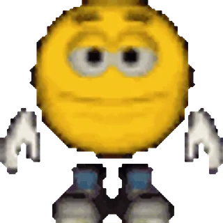 😵 Эмодзи, Смайлик, Персонаж, Желтый, Цифровое искусство, Мем telegram sticker
