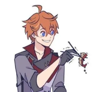 😞 Tartaglia Genshin Impact Anime, Videojuego, Tartaglia, Genshin Impact, Dibujos animados, Personaje whatsapp sticker