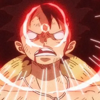 🍞 Monkey D. Luffy One Piece 动漫, 卡通, 角色, 路飞, 海贼王, 五档, 太阳神 telegram sticker