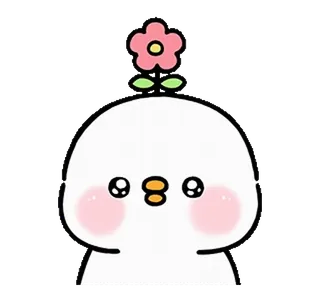 🥺 carino, adorabile, kawaii, chibi, fiore, cartone animato telegram sticker