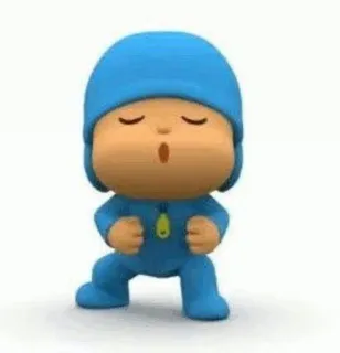 ☀️ Pocoyo мультфильм, анимированный, персонаж, ребенок, танец telegram sticker
