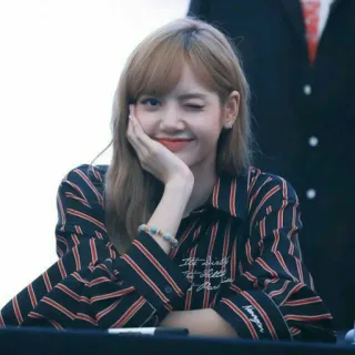 😉 Lisa kpop, chanteuse, asiatique, célébrité, femme telegram sticker