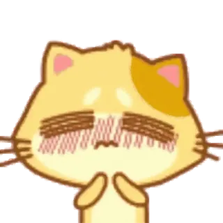😩 кот, грустный, измученный, уставший, мультфильм, животное, милый, сонный telegram sticker