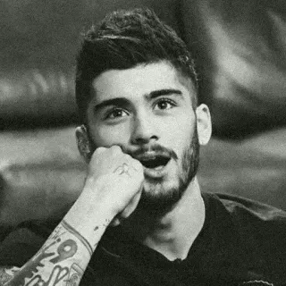 😶 Zayn Malik Zayn Malik, cantante, One Direction, retrato, celebridad telegram sticker