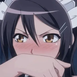 🍂 Misaki Ayuzawa Kaichou wa Maid-sama! Anime, Maid, Gadis, Memerah, Imut, Pelajar telegram sticker