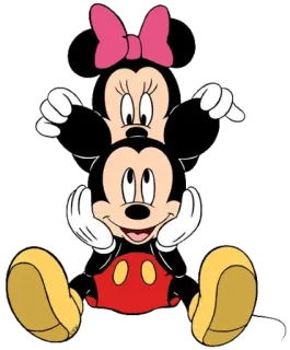 😚 Mickey Mouse Topolino, Minnie, Cartoni animati, Disney, Personaggi telegram sticker