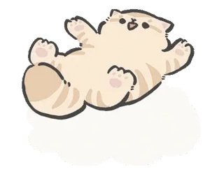 ⭐ kat, kitten, schattig, dier, huisdier, blij, speels telegram sticker