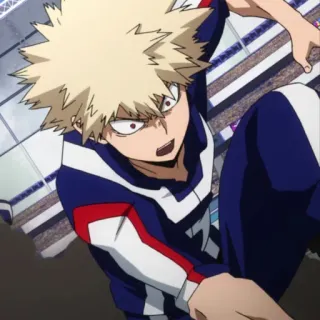 💥 Bakugo My Hero Academia Anime, Personagem, Mangá, Herói, Katsuki Bakugo, My Hero Academia telegram sticker