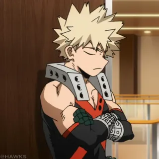 🟩 Katsuki Bakugo My Hero Academia @HAWKS Anime, Manga, My Hero Academia, Katsuki Bakugo, Charakter whatsapp sticker