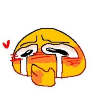 🦦 Emoji, pleurer, triste, émotionnel, amour, mignon, kawaii telegram sticker