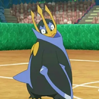 😦 Empoleon Pokemon Эмполеон, Покемон, Мультфильм, Аниме, Синий, Пингвин whatsapp sticker