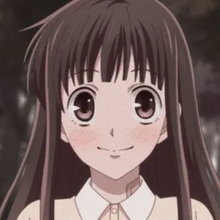 🦋 Tohru Honda Fruits Basket Аниме, Милый, Мультфильм, Тору Хонда, Fruits Basket telegram sticker