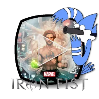▶ Iron Fist MARVEL IRON FIST 마블, 아이언 피스트, 만화책, 슈퍼히어로, TV 시리즈, 무술, 모르드개 telegram sticker