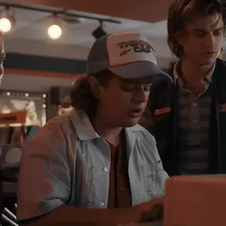 🙄 Dustin Henderson Stranger Things THINK Dustin, Henderson, Stranger Things, TV show, character telegram sticker