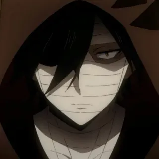🩸 Isaac Foster Angels of Death anime, character, horror, bandages, Isaac Foster, Angels of Death telegram sticker