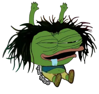 🤤 Pepe the Frog pepe, rana, meme, cultura internet telegram sticker