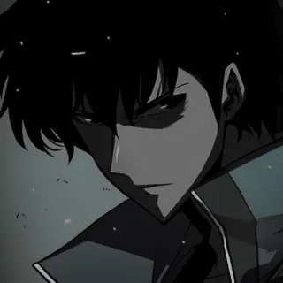 ⚓️ anime, character, man, dark, portrait telegram sticker
