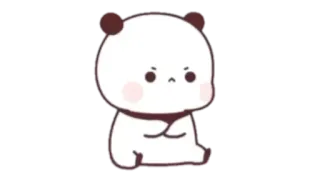 🍼 fofo, panda, adesivo, animal, desenho animado, kawaii telegram sticker