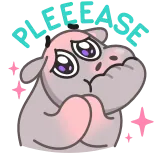 🥺 корова, милый, животное, мультфильм, наклейка telegram sticker