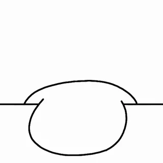 😞 Loch, Einfach, Abstrakt, Minimalistisch, Schwarzweiß, Strichzeichnung telegram sticker