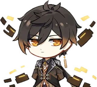 😐 Zhongli Genshin Impact anime, character, video game, genshin impact, zhongli telegram sticker