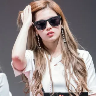 🍭 mujer, gafas de sol, retrato, moda, estilo, persona telegram sticker