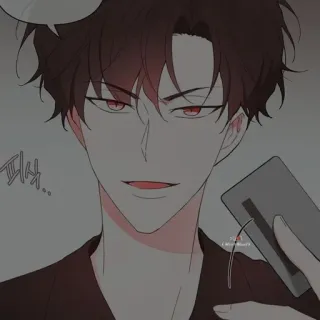 😏 피쌰... Manhwa, Uomo, Webtoon, Sorrisetto telegram sticker