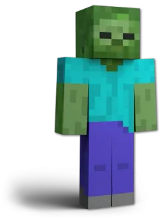 📦 Zombie Minecraft videogame, zombie, minecraft, ondoden, monster telegram sticker