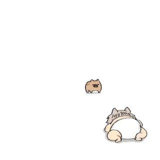 🐗 Katze, Tier, Kätzchen, süß, Cartoon, Baby telegram sticker