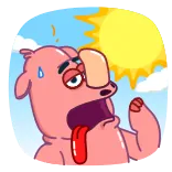 Dwight Rhino telegram stickers