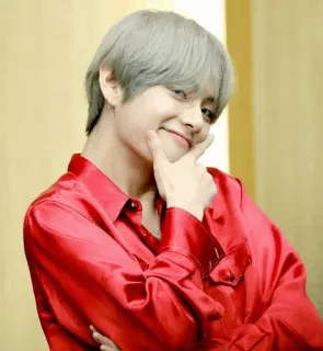 🤗 V V, BTS, K-поп, Певец, Музыкант, Айдол whatsapp sticker