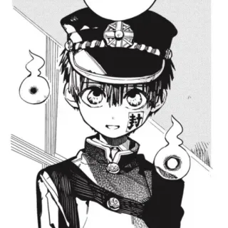 🥢 Hanako-kun Toilet-bound Hanako-kun anime, manga, ghost, supernatural, Hanako-kun telegram sticker