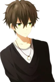😒 Anime, Manga, Ragazzo, Adolescente, Personaggio, Ritratto telegram sticker