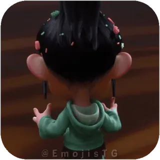 🤬 Vanellope von Schweetz Wreck-It Ralph telegram sticker