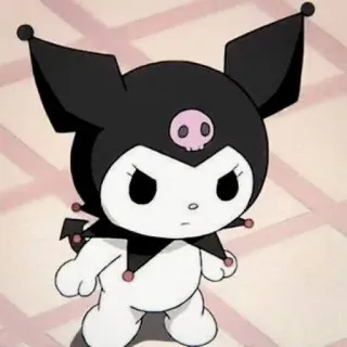 🧦 Kuromi Kuromi, Sanrio, Anime, Desenho animado, Personagem, Adesivo whatsapp sticker