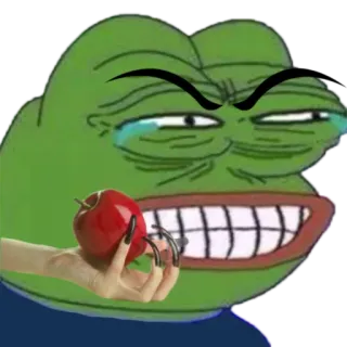 🐸 Pepe the Frog Pepe o Sapo, Meme, Cultura da internet, Maçã whatsapp sticker