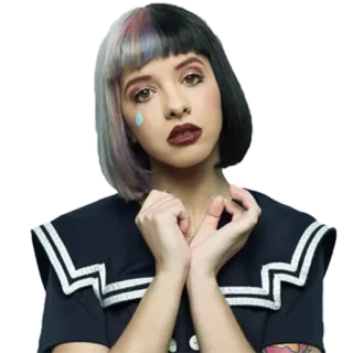 😏 Melanie Martinez melanie martinez, cry baby, cantante, músico, retrato telegram sticker