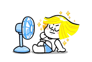 😌 Dessin animé, Animé, Fan, Fatigué, Paillettes, Été telegram sticker