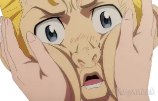 😯 Anime, Manga, Visage, Expression, Drôle, Dessin animé whatsapp sticker